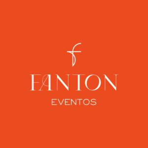Fanton Eventos Logotipo Vertical Fundo Laranja